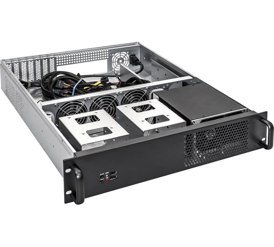 Серверный корпус ExeGate Pro 2U550-08 RM 19", высота 2U, глубина 550, БП 500ADS, 2 USB 284973
