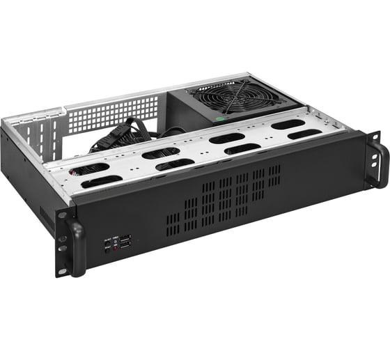 Серверный корпус ExeGate Pro 2U300-04 RM 19", высота 2U, глубина 300, БП 1100PPH-SE, USB 297714