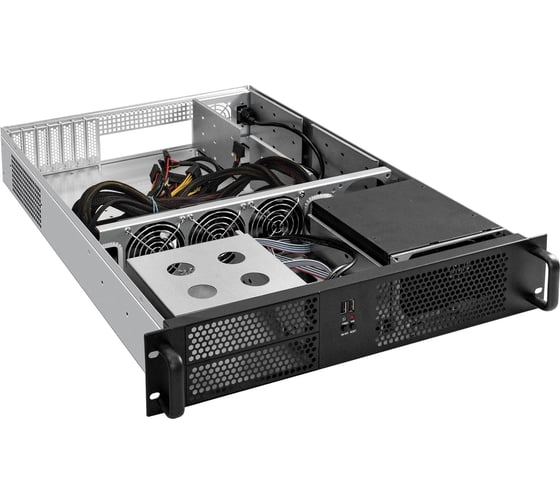 Серверный корпус ExeGate Pro 2U650-08 RM 19", высота 2U, глубина 650, БП 600ADS, 2 USB 284978