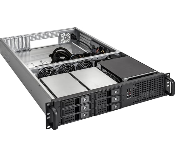 Серверный корпус ExeGate Pro 2U660-HS06 RM 19", высота 2U, глубина 660, БП 600ADS, 6xHotSwap, USB 264955
