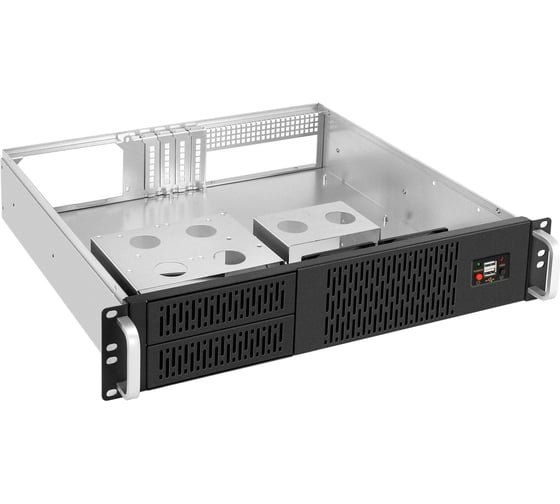 Серверный корпус ExeGate Pro 2U400-02 RM 19", высота 2U, глубина 400, БП 1100PPH-SE, USB 297144