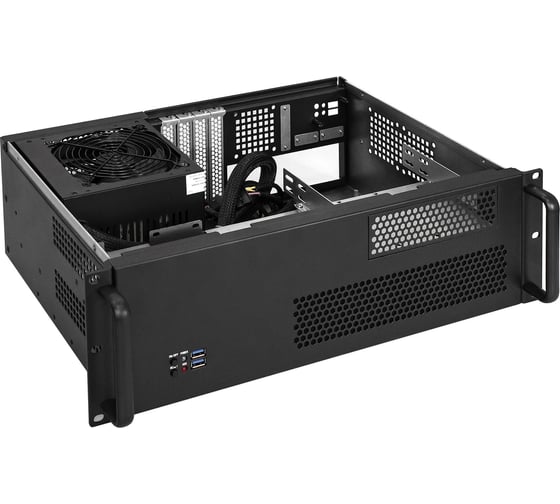 Серверный корпус ExeGate Pro 3U330-02 RM 19", высота 3U, глубина 330, БП 600PPH-SE 80 PLUS Bronze, USB 279761