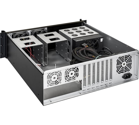 Серверный корпус ExeGate Pro 3U450-08 RM 19", высота 3U, глубина 450, БП 800ADS, USB 292696