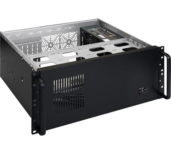 Серверный корпус ExeGate Pro 4U300-08 RM 19", высота 4U, глубина 300, БП 600PPH-SE 80 PLUS Bronze, USB 292102
