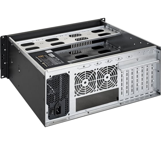Серверный корпус ExeGate Pro 4U300-08 RM 19", высота 4U, глубина 300, БП 600PPH-SE 80 PLUS Bronze, USB 292102