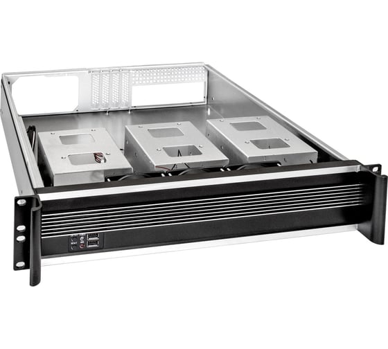 Серверный корпус ExeGate Pro 2U450-09 RM 19", высота 2U, глубина 450, без БП, 2 USB 284958