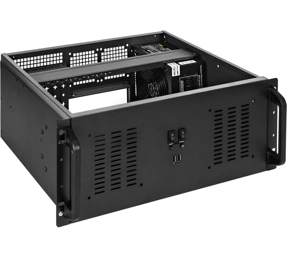 Серверный корпус ExeGate Pro 4U350-02 RM 19", высота 4U, глубина 350, БП 900RADS, 2 USB 295894