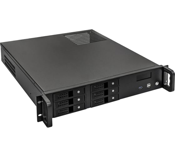 Серверный корпус ExeGate Pro 2U480-HS06 RM 19", высота 2U, глубина 480, БП 500ADS, 6xHotSwap, USB 279753 1