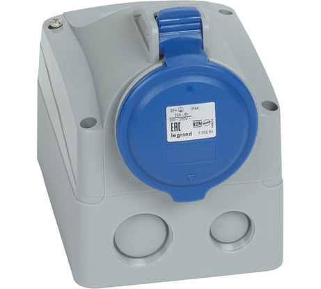 Розетка накладная Legrand 32А 2К+З 230 В IP 44 090180