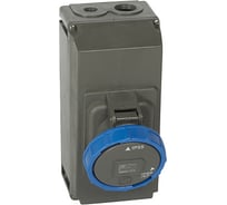 Розетка накладного монтажа в готовом корпусе Legrand Hypra IP 66/6755 2К+3 63 А пластик 059336