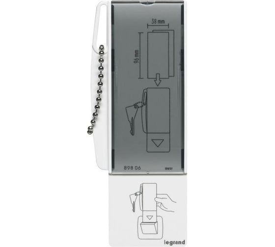 Ключкарта Legrand с держателем этикеток 089806 1