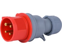 Вилка переносная Dekraft ВП-103, 3Р+РЕ, 32 А, 380 В, IP44 26103DEK