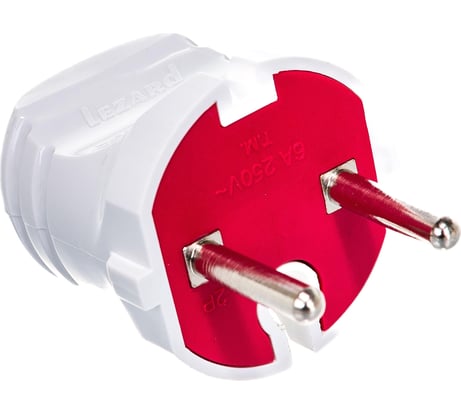 Вилка Lezard однофазная б з 715-0101-601