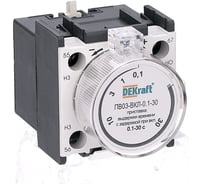 Приставка выдержки времени Dekraft ПВ-03, ВКЛ-10-180 сек, 10 А, IP20 24113DEK