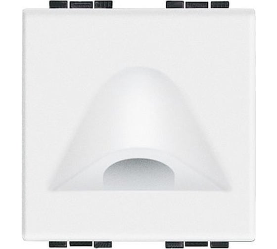 Заглушка Bticino Livinglight с отверстием 9 мм, размер 2 модуля, цвет белый N4954