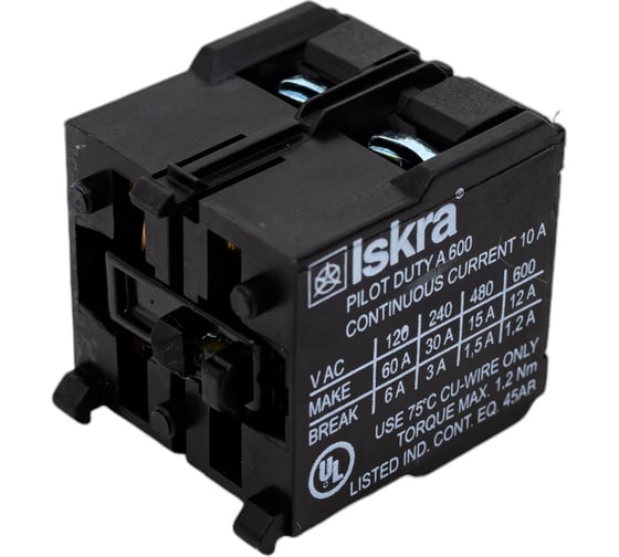 Блок-контакт Iskra для миниконтакторов ND2M-02 УТ-00019717