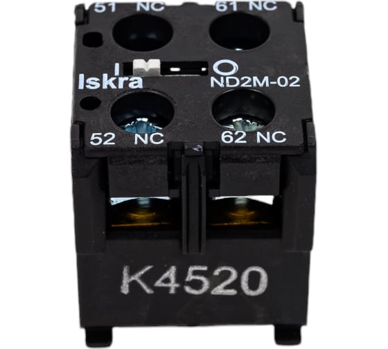 Блок-контакт Iskra для миниконтакторов ND2M-02 УТ-00019717