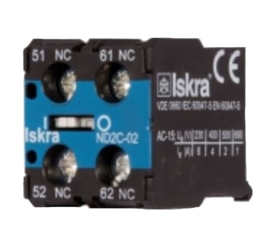 Блок-контакт Iskra для миниконтакторов ND2M-20 УТ-00019718 1