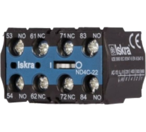 Блок-контакт Iskra для миниконтакторов ND4M-40 УТ-00015156 1