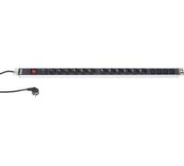 Блок розеток Hyperline, SHT-12SH-4IEC-SF-2.5EU, 12 розеток + 4 х IEC320 C13, 16 A, выключатель 29236