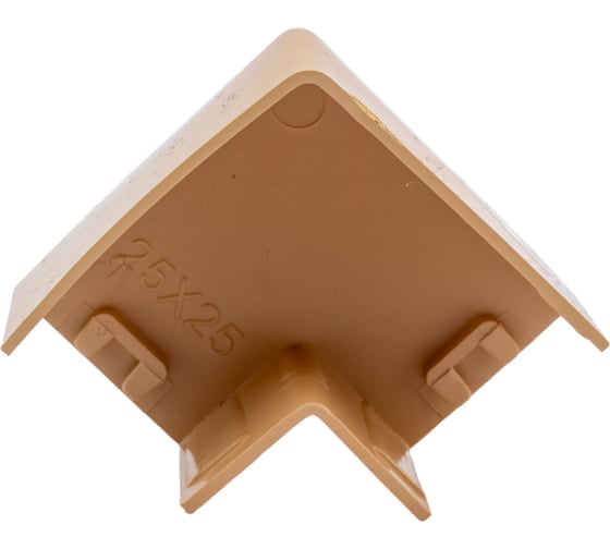 Поворот EKF Plast PROxima, 90 градусов, 25х25, 4 шт, под светлое дерево abl-25-25x4