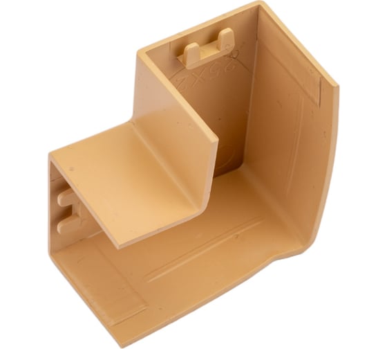 Поворот EKF Plast PROxima, 90 градусов, 25х25, 4 шт, под светлое дерево abl-25-25x4