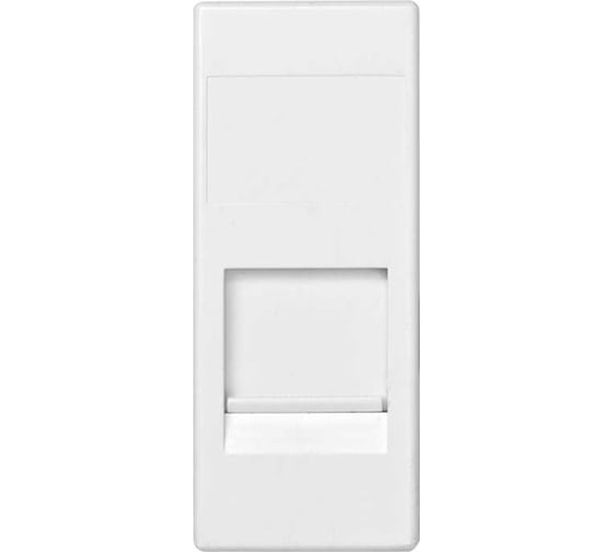 Адаптер со шторками Simon на 1 коннектор SYSTIMAX UTP, узкий модуль, 82С, белый 82585-60 1