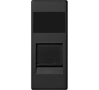 Адаптер со шторками Simon на 1 коннектор SYSTIMAX UTP, узкий модуль, 82С, графит 82585-68