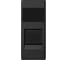 Адаптер со шторками Simon на 1 коннектор SYSTIMAX UTP, узкий модуль, 82С, графит 82585-68 1