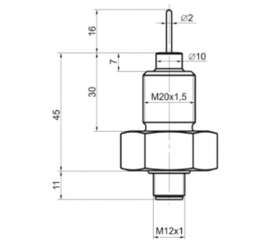 Датчик уровня ТЕКО DUT ZC52S8-2CU-S4 00-00047770