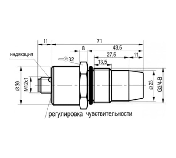 Емкостной датчик ТЕКО CSN EC46S8-8-N-LS4-C 00-00035794