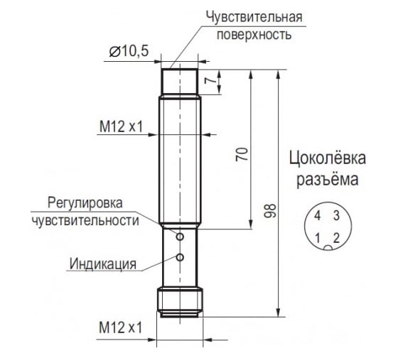 Емкостной датчик ТЕКО CSN EC24B5-31P-7-LZS4 07-00033442