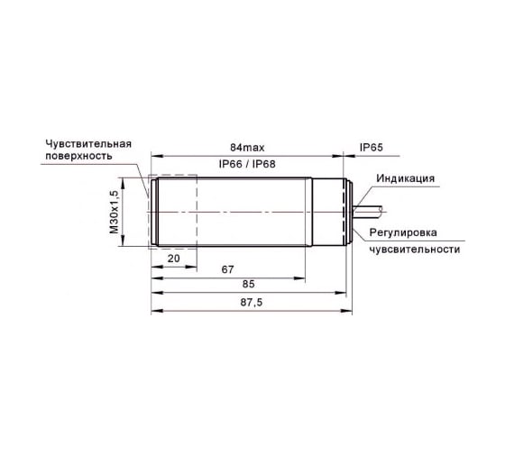 Емкостной датчик ТЕКО CSN E87P5-32N-20-LZ 00-00062254