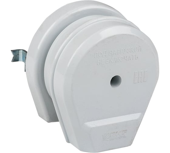Разъем EKF РШ-ВШ 32А 250В 2P+PE СУ пластиковый белый PROxima AS-250-H-02