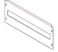 Пластрон (800х150) отверстие для DIN апп-ры (ШхВ) RAL 7035 MULTICOLOR MLT.UMK.PLD.800.150