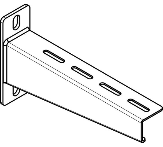 Настенный кронштейн KOPOS усиленный горячеоцинкованный DSL 400 (F) KEL-DSL-400-F