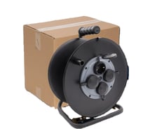 Удлинитель хозяйственный SVET УХз 16-4-хх КМ катушка без провода металлическая, 4 розетки с заземлением, IP20, УХЛ2 3108-00011