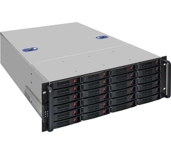 Серверный корпус ExeGate Pro 4U660-HS24 RM 19", высота 4U, глубина 660, БП 500RADS, 24xHotSwap, USB 293272 1