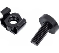 Крепёжный набор SYSMATRIX винт М6_16, гайка М6, пластиковая шайба М6 для 19'' оборудования (упаковка 50 шт) SN 0020.900