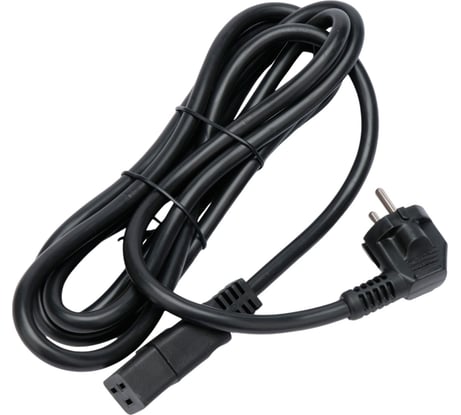 Кабель питания Cablexpert (RU) Schuko-C19, 3x2.5мм2, 16A, с заземлением, медь, 3м, черный, пак, PC-S22-C19-2.5-3M