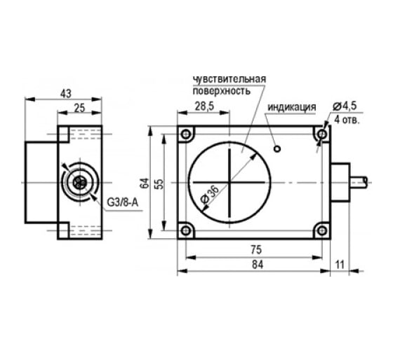 Индуктивный датчик ТЕКО ISN ImP-31P-16-LZ 00-00026333