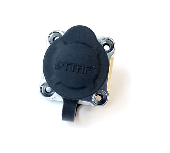 Разъем промышленный TTAF Elektronik 12-полюсный 250V 20A розетка в панель IP65/IP67 TT30-12F-PE-01-001