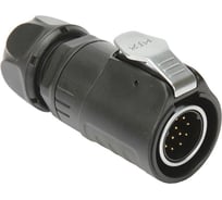 Разъем промышленный TTAF Elektronik 12-полюсный 400V 5A вилка на кабель IP65/IP67 TT20-12M-SX-01-001