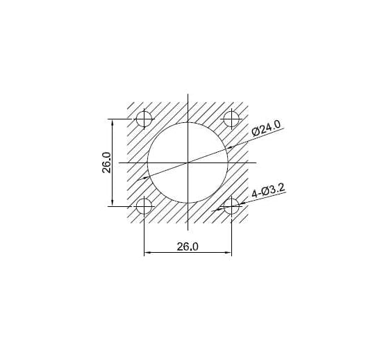 Разъем промышленный TTAF Elektronik 24-полюсный 125V 10A розетка в панель IP65/IP67 TT30-24F-PE-01-001