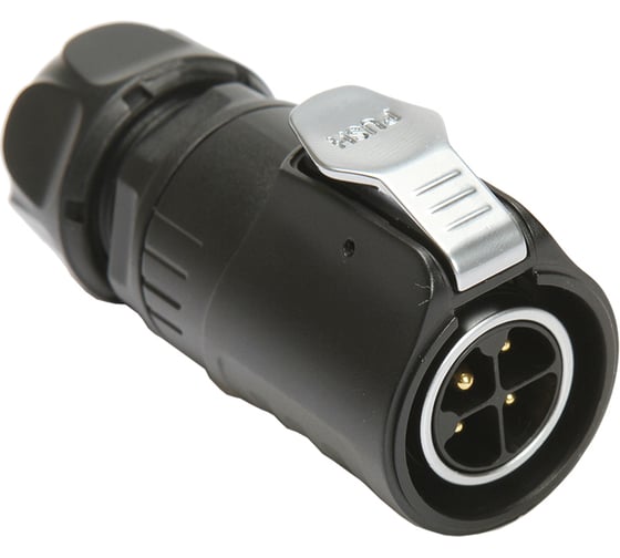 Разъем промышленный TTAF Elektronik 4-полюсный 500V 30A вилка на кабель IP65/IP67 TT30-04M-SX-01-001