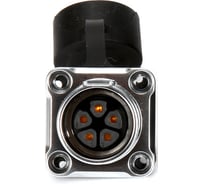 Разъем промышленный TTAF Elektronik 5-полюсный 500V 12A розетка в панель IP65/IP67 TT20-05F-PE-01-001