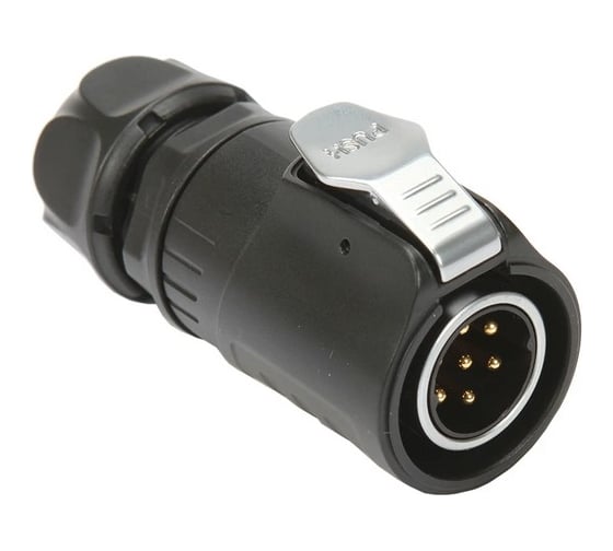 Разъем промышленный TTAF Elektronik 7-полюсный 500V 12A вилка на кабель IP65/IP67 TT20-07M-SX-01-001 1