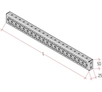 Лонжерон MULTICOLOR ML (400) (ШхВ) Sоц 1,5 мм MLT.UMK.LML.400.50