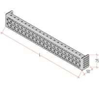 Лонжерон MULTICOLOR MLS 75 (400) (ШхВ) Sоц 1,5 мм MLT.UMK.MLS.400.75