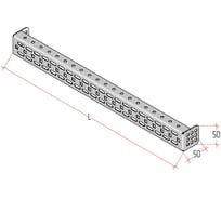 Лонжерон MULTICOLOR MLS (1000) (ШхВ) Sоц 1,5 мм MLT.UMK.MLS.1000.50